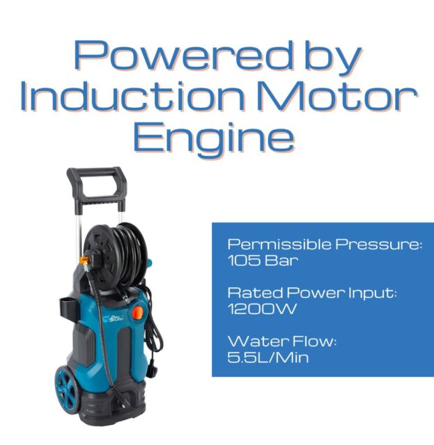 electric power washer - induction motor - attachments -